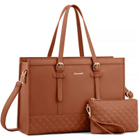 HKM-1605971 brown canvas laptop tote