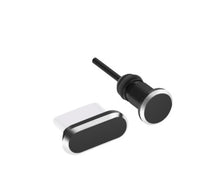 HKM-605971 Metal Dust Plug for Charging Port - Available in Black, Gold, Silver, Blue, Red, Rose Gold, and Gray