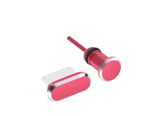 HKM-605971 Metal Dust Plug for Charging Port - Available in Black, Gold, Silver, Blue, Red, Rose Gold, and Gray
