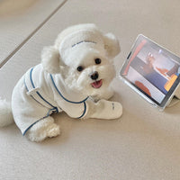 HKM-6059965 Pet Bathrobe and Toy Set - Absorbent Towel Fleece, Available in S, M, L Sizes