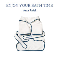 HKM-6059965 Pet Bathrobe and Toy Set - Absorbent Towel Fleece, Available in S, M, L Sizes