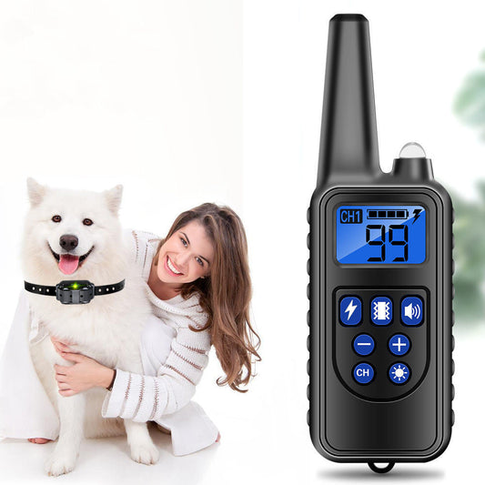 HKM-6060605 Electric Shock and Vibration Training Collar for Dogs - Adjustable Remote Control Options