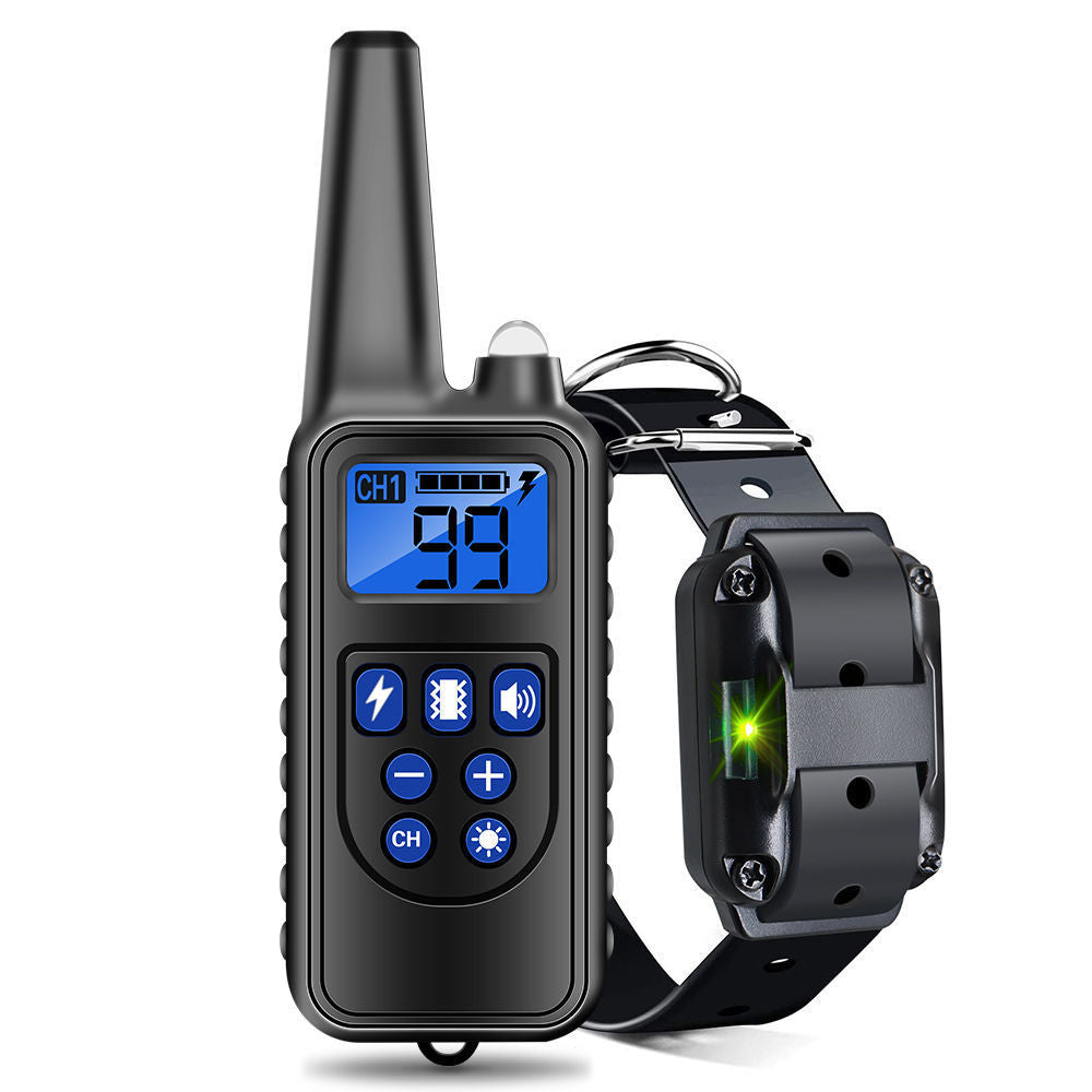 HKM-6060605 Electric Shock and Vibration Training Collar for Dogs - Adjustable Remote Control Options