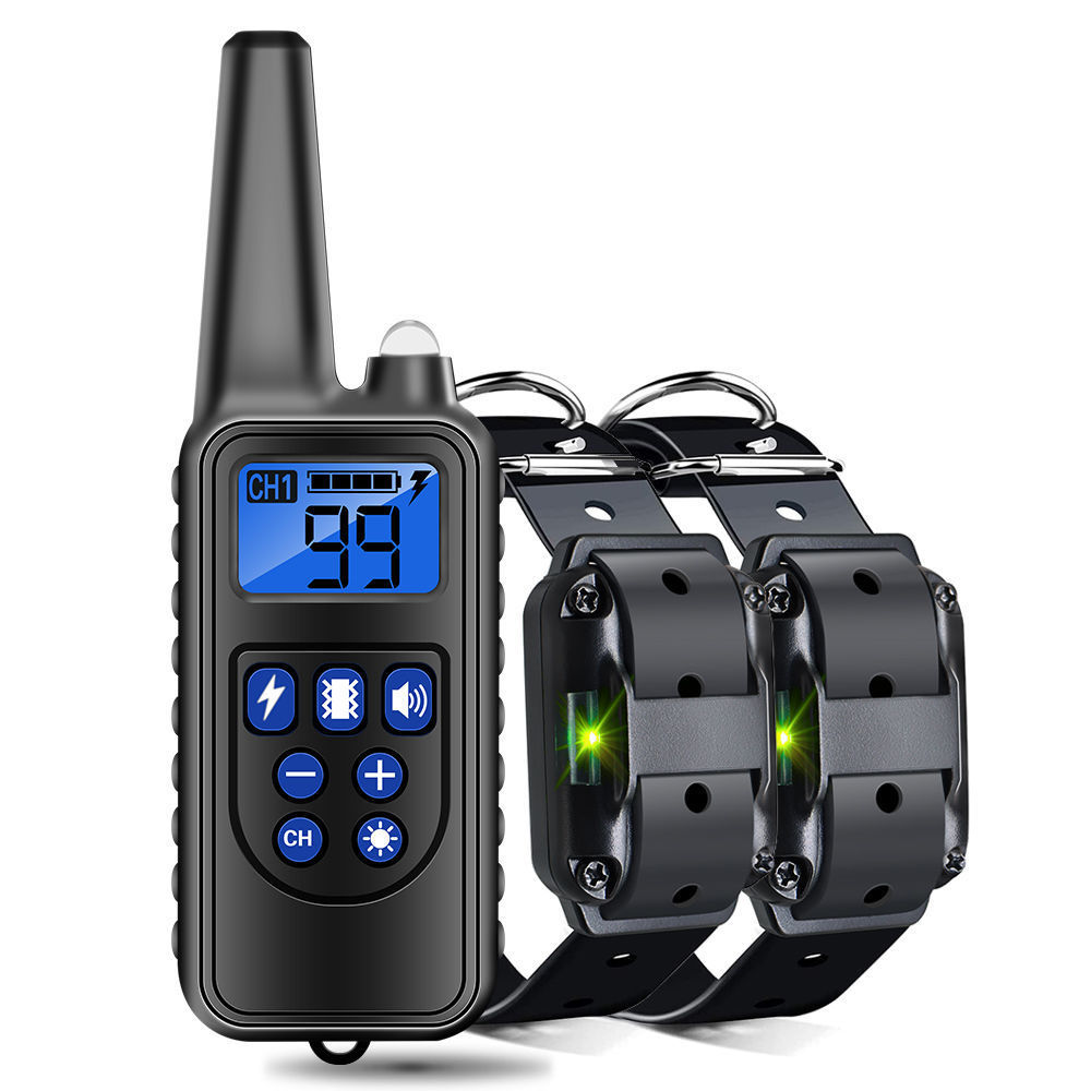 HKM-6060605 Electric Shock and Vibration Training Collar for Dogs - Adjustable Remote Control Options
