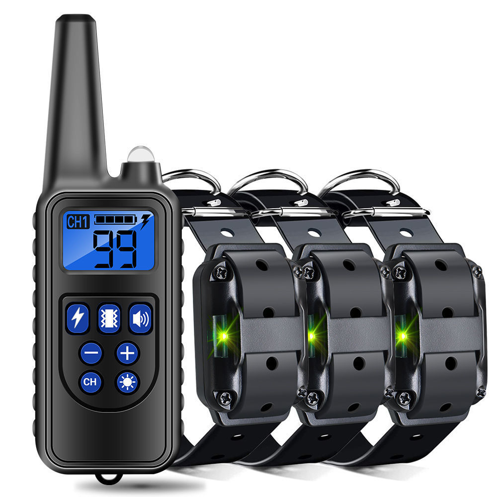 HKM-6060605 Electric Shock and Vibration Training Collar for Dogs - Adjustable Remote Control Options
