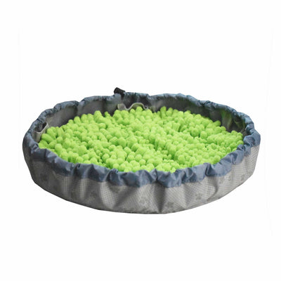 HKM-6061117 Pet Olfactory Training Blanket - Sniffing Pad Made of Polyester, 32x22x3cm in Blue, Green, and Gray