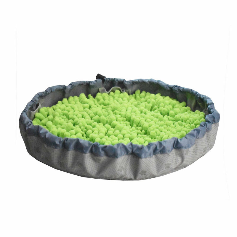 HKM-6061117 Pet Olfactory Training Blanket - Sniffing Pad Made of Polyester, 32x22x3cm in Blue, Green, and Gray