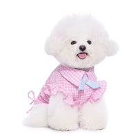 HKM-6062909 Pink Casual Thin Shirt for Small Dogs - Bichon, Teddy, Schnauzer - XXS to XL Size Options
