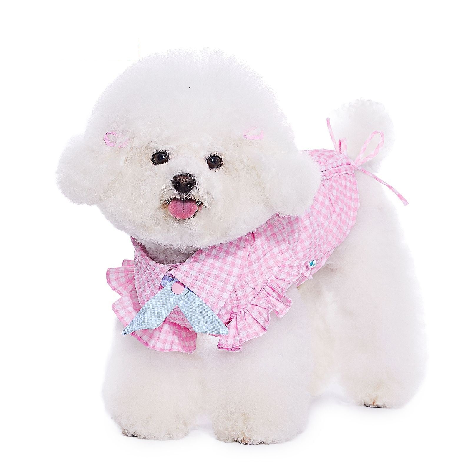 HKM-6062909 Pink Casual Thin Shirt for Small Dogs - Bichon, Teddy, Schnauzer - XXS to XL Size Options