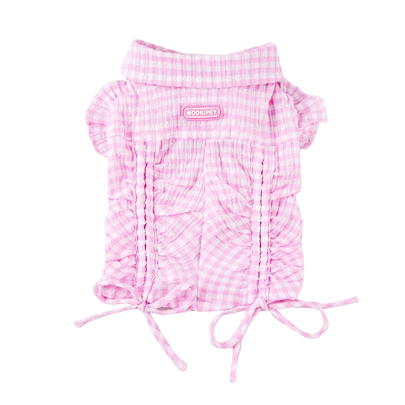 HKM-6062909 Pink Casual Thin Shirt for Small Dogs - Bichon, Teddy, Schnauzer - XXS to XL Size Options
