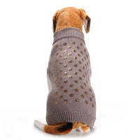 HKM-6063677 Embroidered Pet Sweater for Autumn and Winter - Grey, Multiple Sizes Available