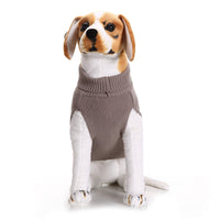 HKM-6063677 Embroidered Pet Sweater for Autumn and Winter - Grey, Multiple Sizes Available