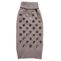 HKM-6063677 Embroidered Pet Sweater for Autumn and Winter - Grey, Multiple Sizes Available