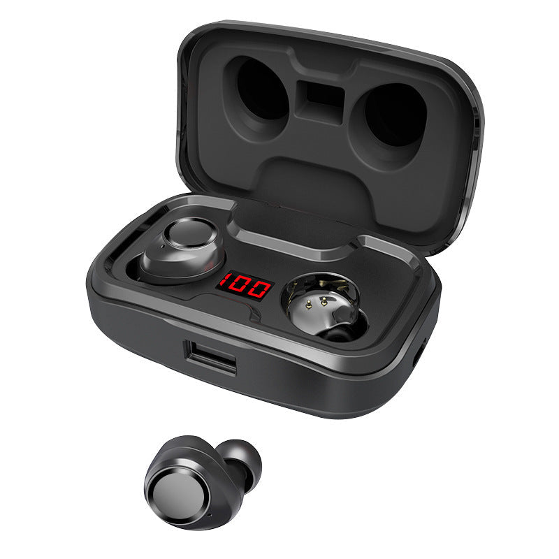 HKM-606483 Bluetooth 5.0 Wireless Headset with Long Battery Life and Noise Reduction