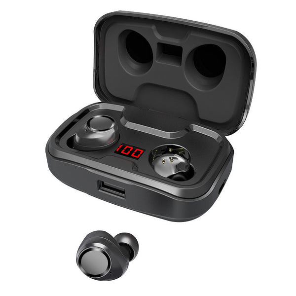 HKM-606483 Bluetooth 5.0 Wireless Headset with Long Battery Life and Noise Reduction