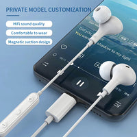 HKM-606483 Digital Stereo Wired Type-C Earphones for iPhone 15 Pro Max and Compatible with Samsung, OnePlus, and Huawei Devices