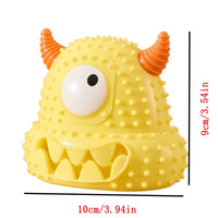 HKM-6065725 Interactive Little Monster Dog Toy - Bite-Resistant, Sound-Emitting, Snack Puzzle Game for Teeth Cleaning