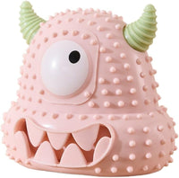 HKM-6065725 Interactive Little Monster Dog Toy - Bite-Resistant, Sound-Emitting, Snack Puzzle Game for Teeth Cleaning