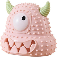 HKM-6065725 Interactive Little Monster Dog Toy - Bite-Resistant, Sound-Emitting, Snack Puzzle Game for Teeth Cleaning