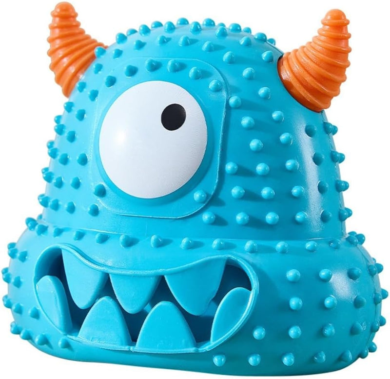 HKM-6065725 Interactive Little Monster Dog Toy - Bite-Resistant, Sound-Emitting, Snack Puzzle Game for Teeth Cleaning