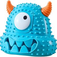 HKM-6065725 Interactive Little Monster Dog Toy - Bite-Resistant, Sound-Emitting, Snack Puzzle Game for Teeth Cleaning