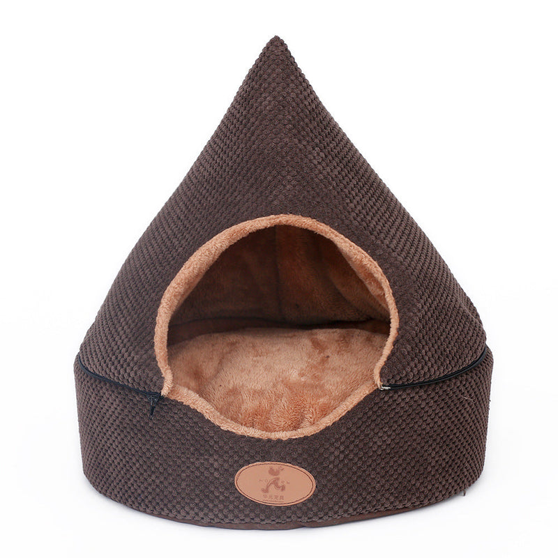 HKM-6066749 Cozy Pet Nest Cat Litter Yurt - Available in Small, Medium, Large Sizes