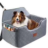 HKM-6067133 Breathable Pet Car Nest for Dogs ¨C Gray and Beige, 70x50x30cm