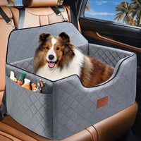 HKM-6067133 Breathable Pet Car Nest for Dogs ¨C Gray and Beige, 70x50x30cm