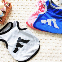 HKM-6067261 Casual Polyester Pet Vest in Blue, Pink, Gray - Multiple Sizes Available