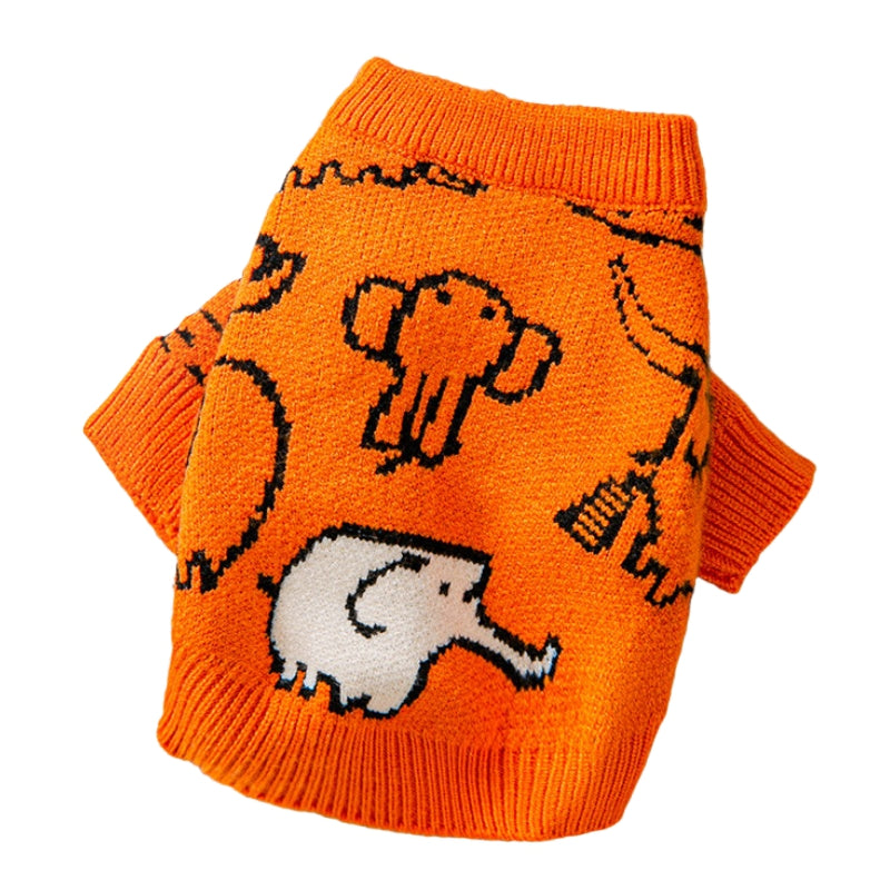 HKM-6067645 Cozy Knitted Dog Sweater for Small Dogs with Charming Patterns and Soft Warm Fabric