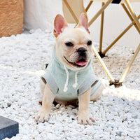 HKM-6068157 Light Blue Cotton Sleeveless Sweater for Small and Medium Dogs - Sizes S to XXXL