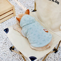 HKM-6068157 Light Blue Cotton Sleeveless Sweater for Small and Medium Dogs - Sizes S to XXXL