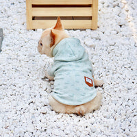 HKM-6068157 Light Blue Cotton Sleeveless Sweater for Small and Medium Dogs - Sizes S to XXXL