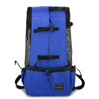 HKM-6069309 Breathable and Washable Pet Backpack with Ventilation in Black, Red, Gray, and Blue