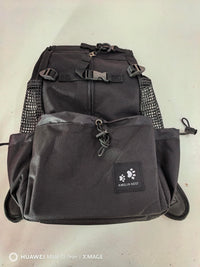 HKM-6069309 Breathable and Washable Pet Backpack with Ventilation in Black, Red, Gray, and Blue
