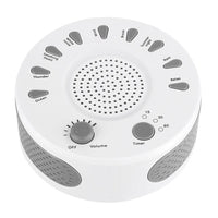 HKM-606931 White Noise Sleep Machine with 9 Sound Options, Automatic Timer, and Portable Design