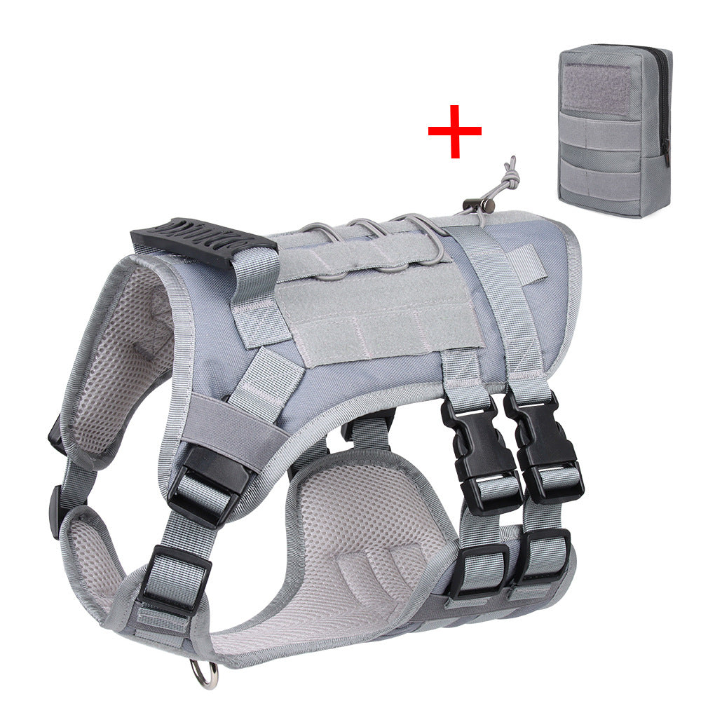 HKM-6072125 Tactical Pet Chest and Back Vest with Adjustable Straps and Multiple Colors
