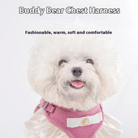 HKM-6072637 Cream Lace Bow Pet Leash in Multiple Colors for Small to Large Dogs