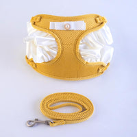 HKM-6072637 Cream Lace Bow Pet Leash in Multiple Colors for Small to Large Dogs
