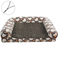 HKM-6072893 Removable and Washable Cartoon Footprint Pet Sofa for Dogs