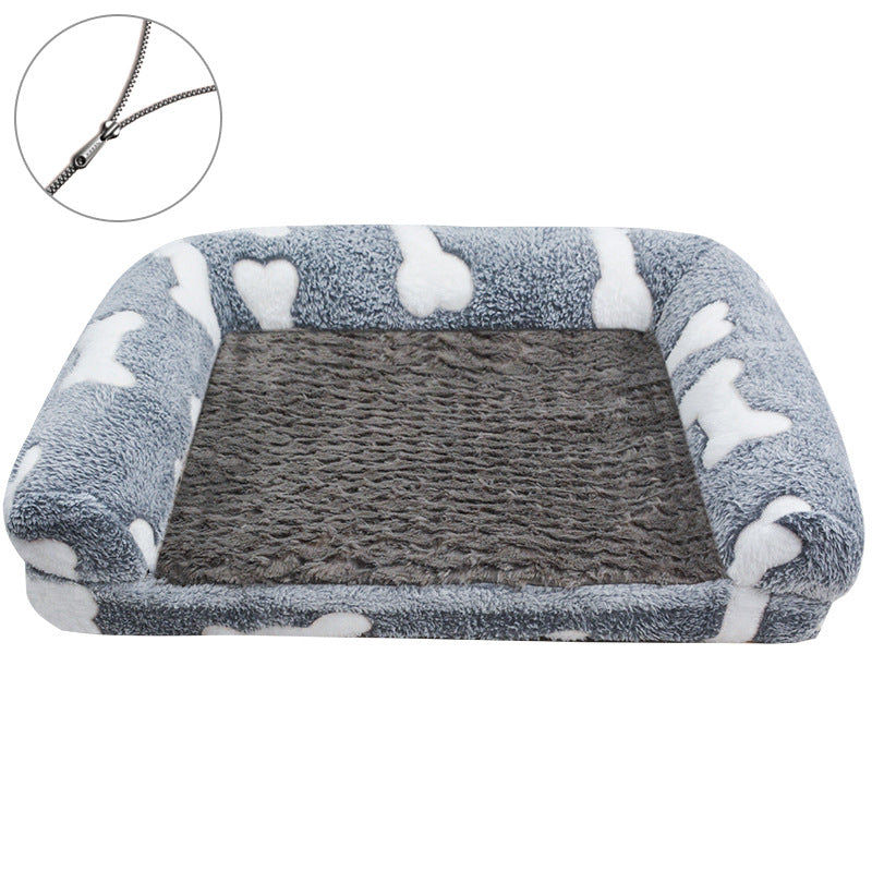 HKM-6072893 Removable and Washable Cartoon Footprint Pet Sofa for Dogs