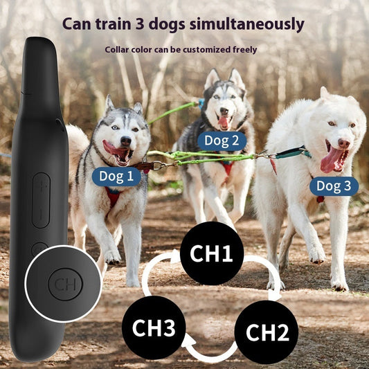 HKM-6073661 Waterproof Remote Control Dog Trainer with Nylon and TPU Collars