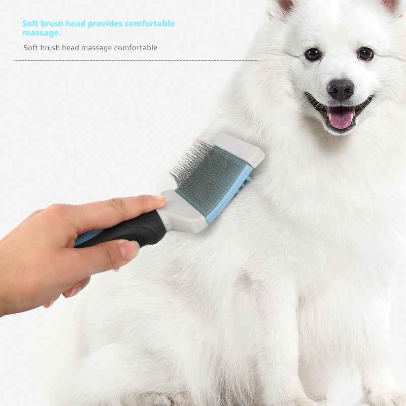 HKM-6074429 Double-Sided Plastic Massage Comb for Dogs and Cats