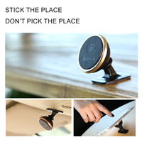 HKM-607443 Magnetic Suspension Phone Holder for Cars - 360-Degree Rotating Adhesive Bracket in Rose Gold, Silver, Local Gold