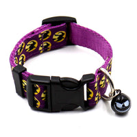 HKM-6074813 Ghost Halloween Series Dog Collar with Bell - Durable Imitation Nylon, Adjustable Size S-L