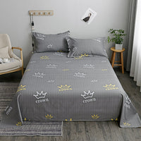 HKM-607507 Washed Cotton Bed Sheets for Student Hostels in Multiple Sizes