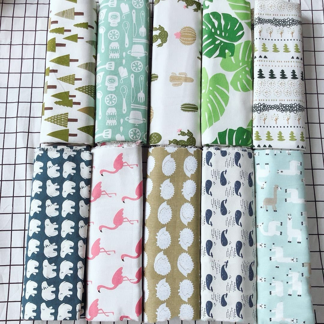 HKM-607571 Animal Print Terylene Canvas Linen Fabric - 10m Roll, 55% Linen, 45% Cotton, 150cm Wide
