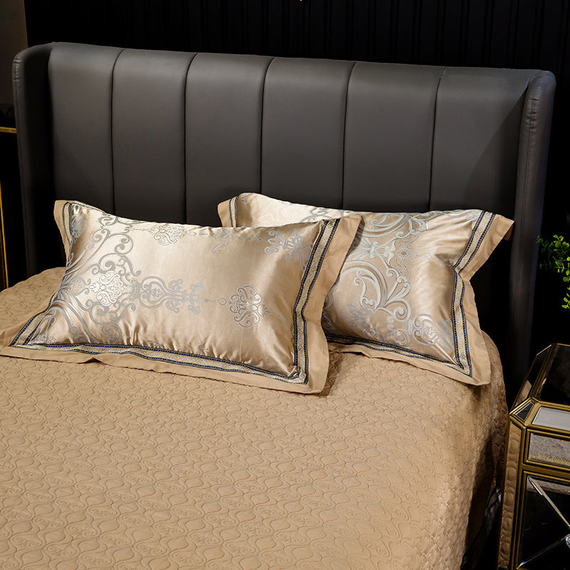 HKM-607571 Cotton Satin Jacquard Pillowcase Set - 2 Pieces, 48cm x 74cm
