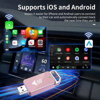 HKM-607635 Wireless CarPlay Adapter for Seamless Apple and Android Connectivity
