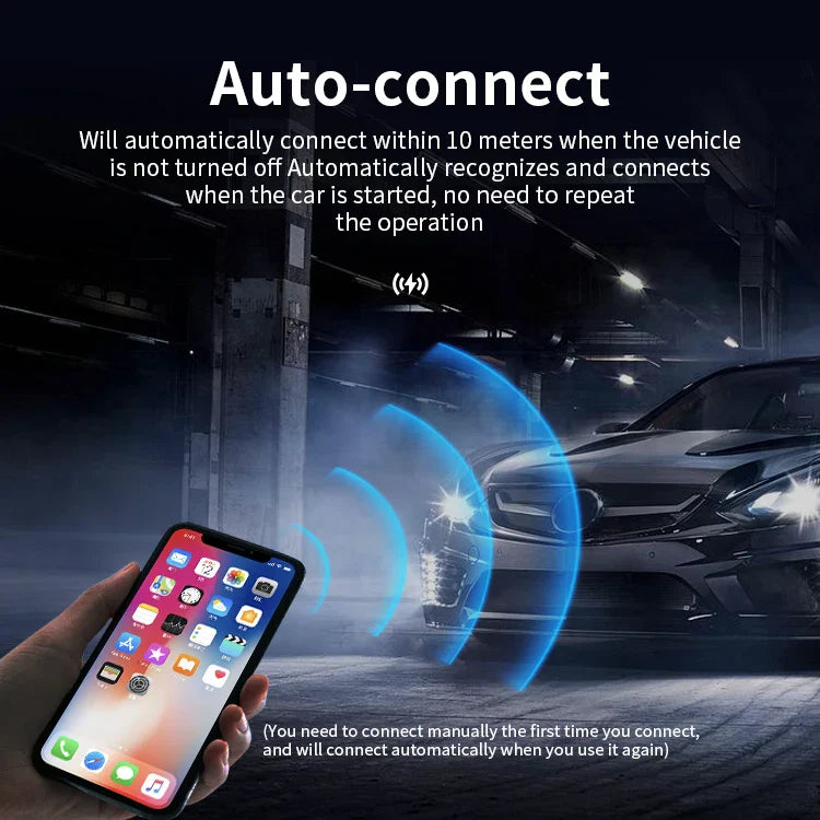 HKM-607635 Wireless CarPlay Adapter for Seamless Apple and Android Connectivity